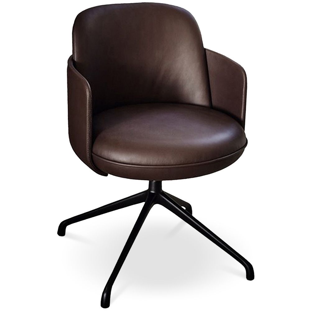 Draaifauteuil Bekleed met Leder - Modern Design voor Luxe Kantoren en Hotels - Carla image 8