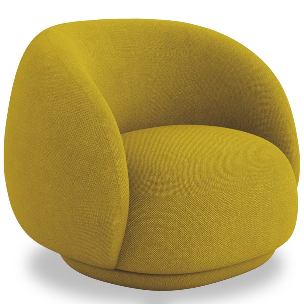 Omsluitende Gestoffeerde Fauteuil - Modern Gebogen Stijl - Bobby image 8