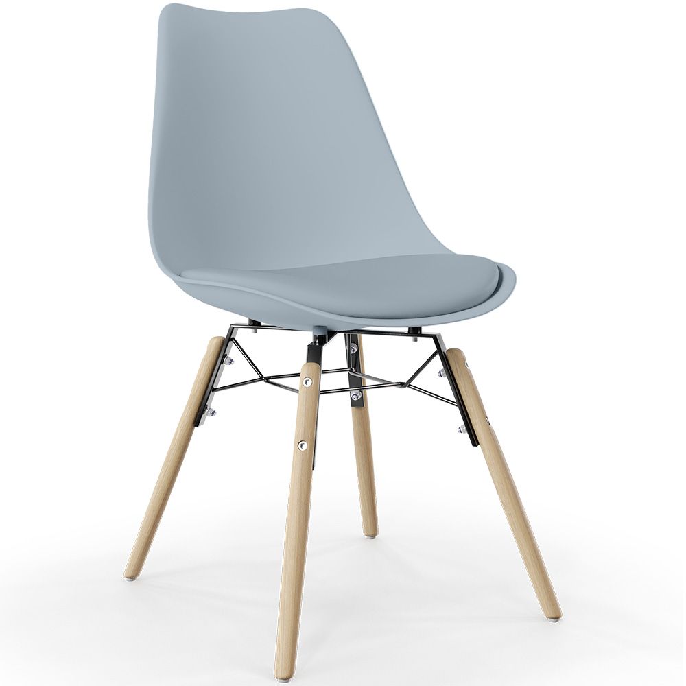 Eetkamerstoel met Kussen - Scandinavisch Design en Houten Poten - Skögur image 8