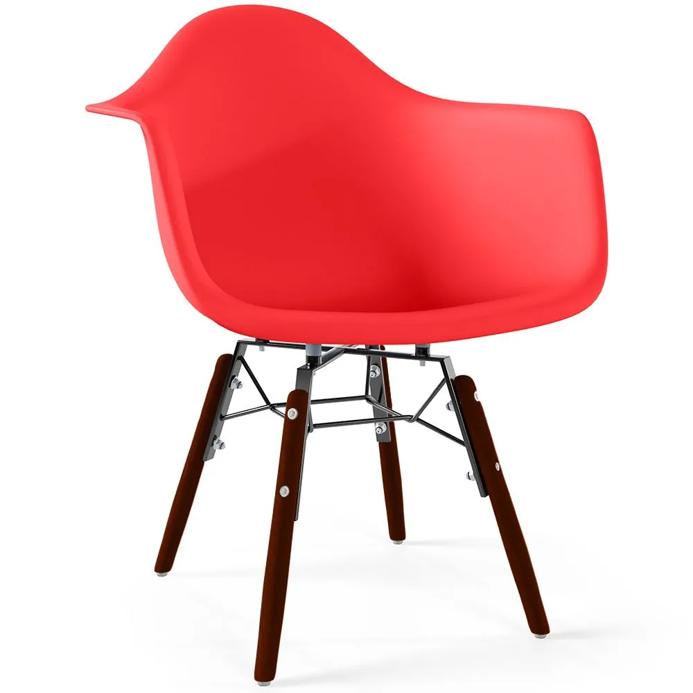 Kinderen Stoel - Scandinavisch Ontwerp - Donkere Houten Poten - Nordika image 8
