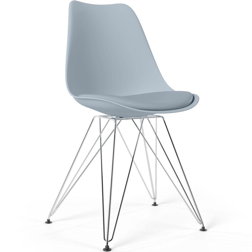 Eetkamerstoel met Kussen - Scandinavisch Design en Zwarte Metalen Poten - Skögur image 8