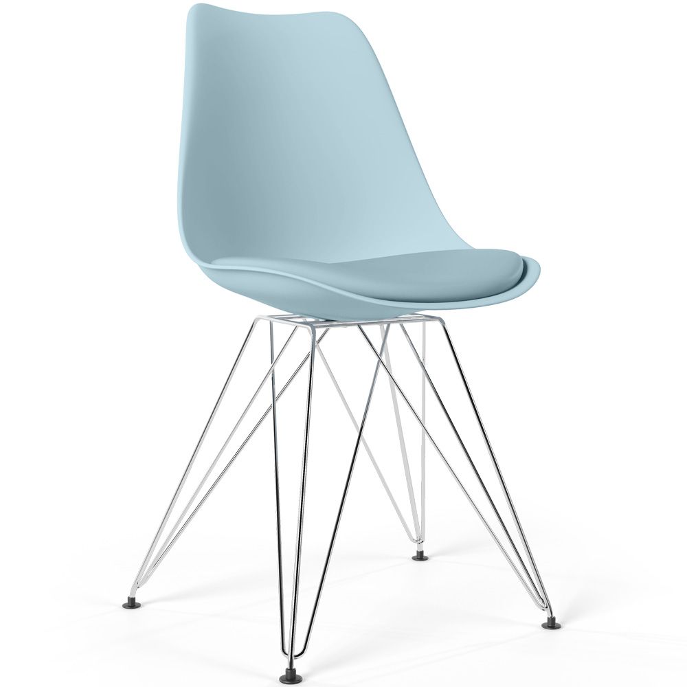 Eetkamerstoel met Kussen - Scandinavisch Design en Zwarte Metalen - Skögur image 8