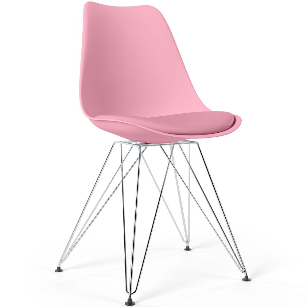 Eetkamerstoel met Kussen - Scandinavisch Design en Zwarte Metalen - Skögur image 8