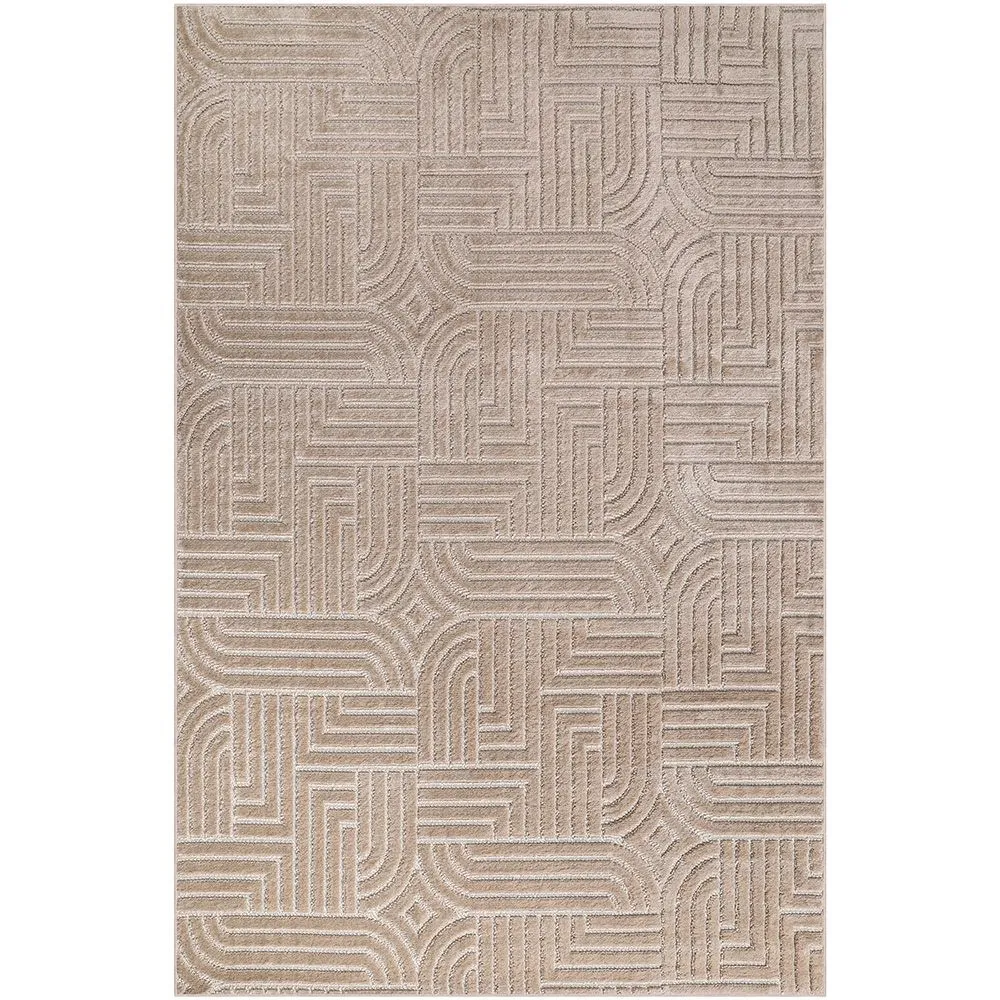 Groot Tapijt met Eigentijds Modern Ontwerp - Beige (160x230 cm) - Rococo image 8