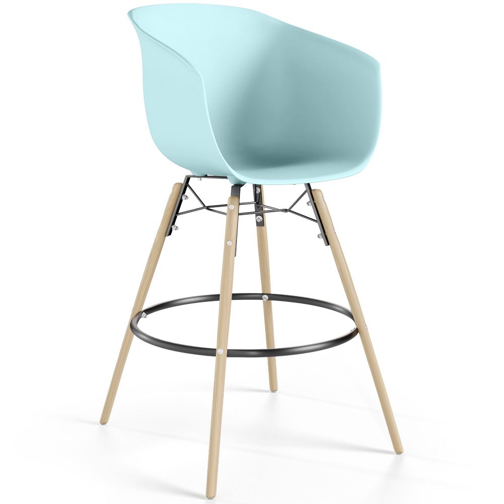 Barkruk - Scandinavisch Design - Natuurlijke Houten Poten - Melania image 8