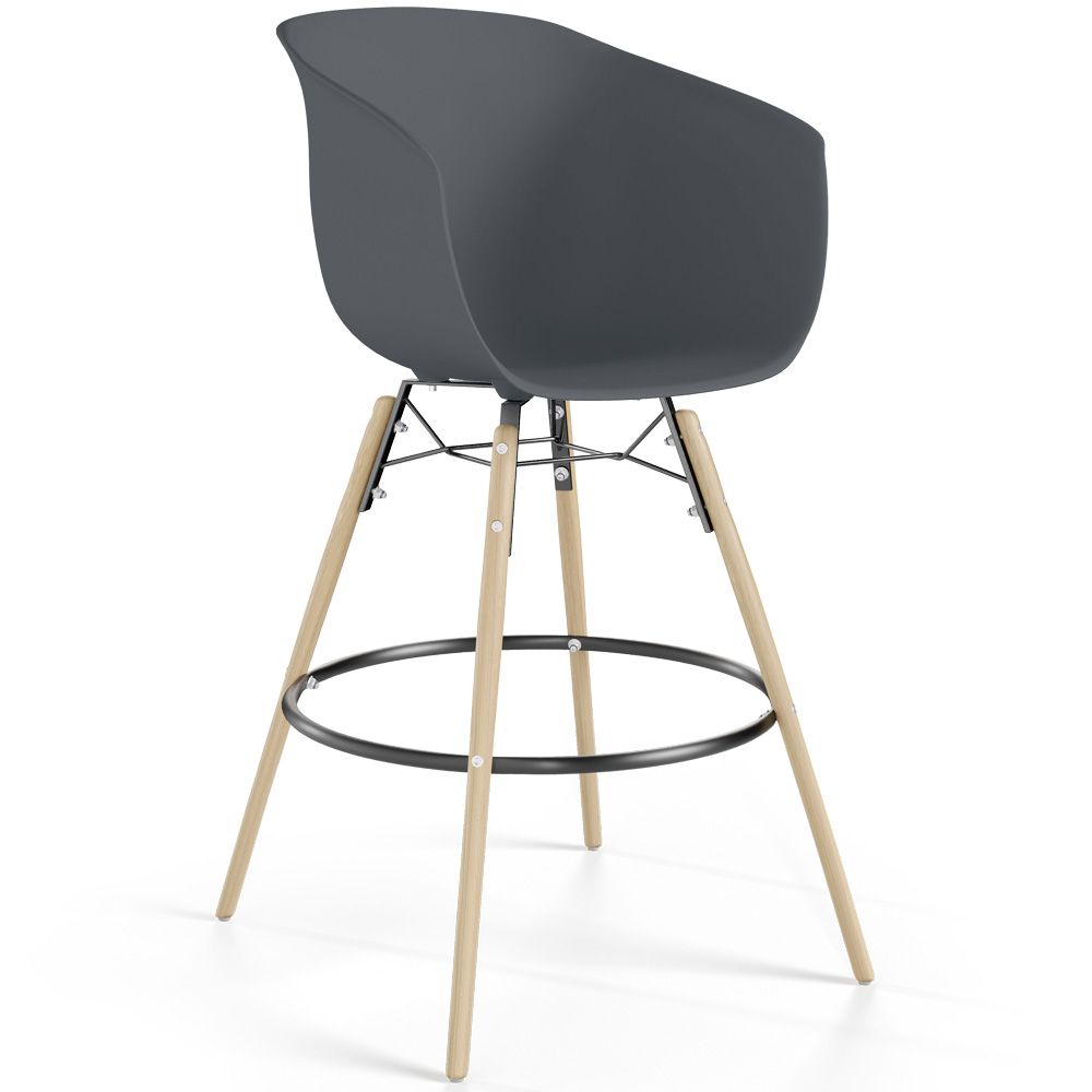 Barkruk - Scandinavisch Design - Natuurlijke Houten Poten - Melania image 8
