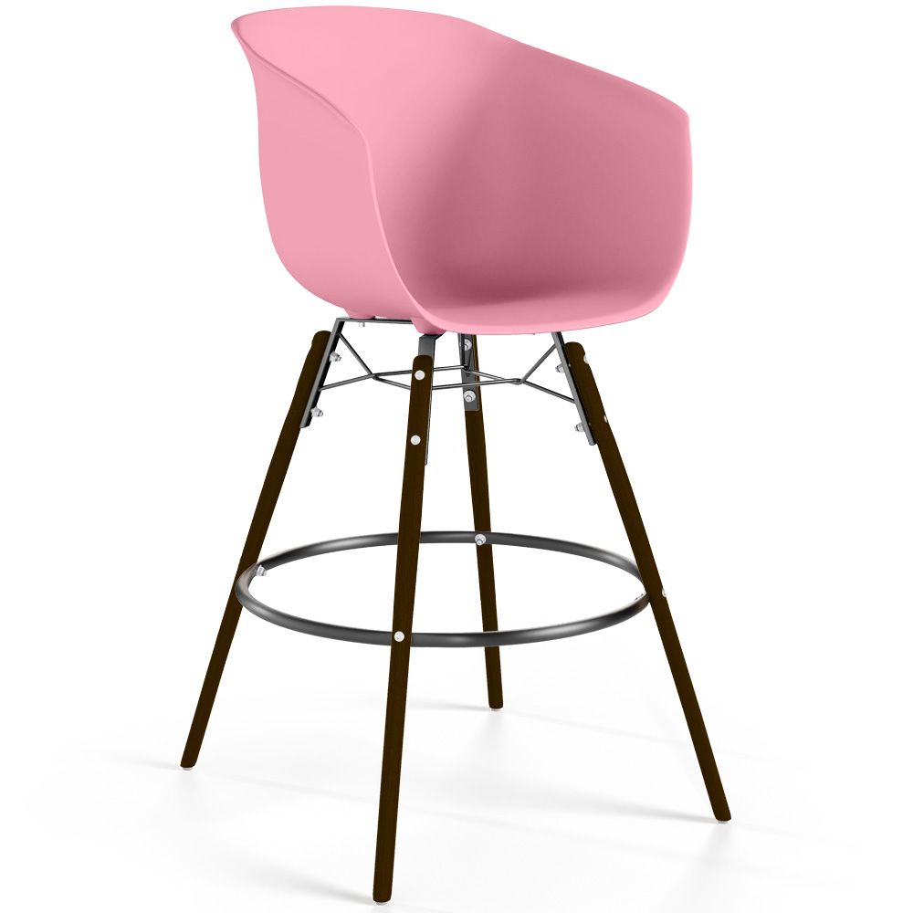 Barkruk - Scandinavisch Design - Donkere Houten Poten - Pirela image 8