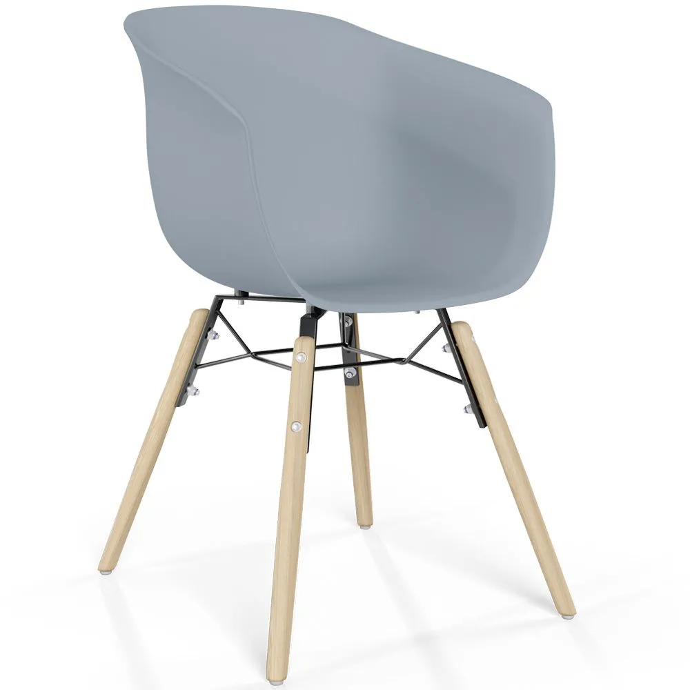 Eetkamerstoel - Scandinavisch Design - Natuurlijke Houten Poten - Polin image 8