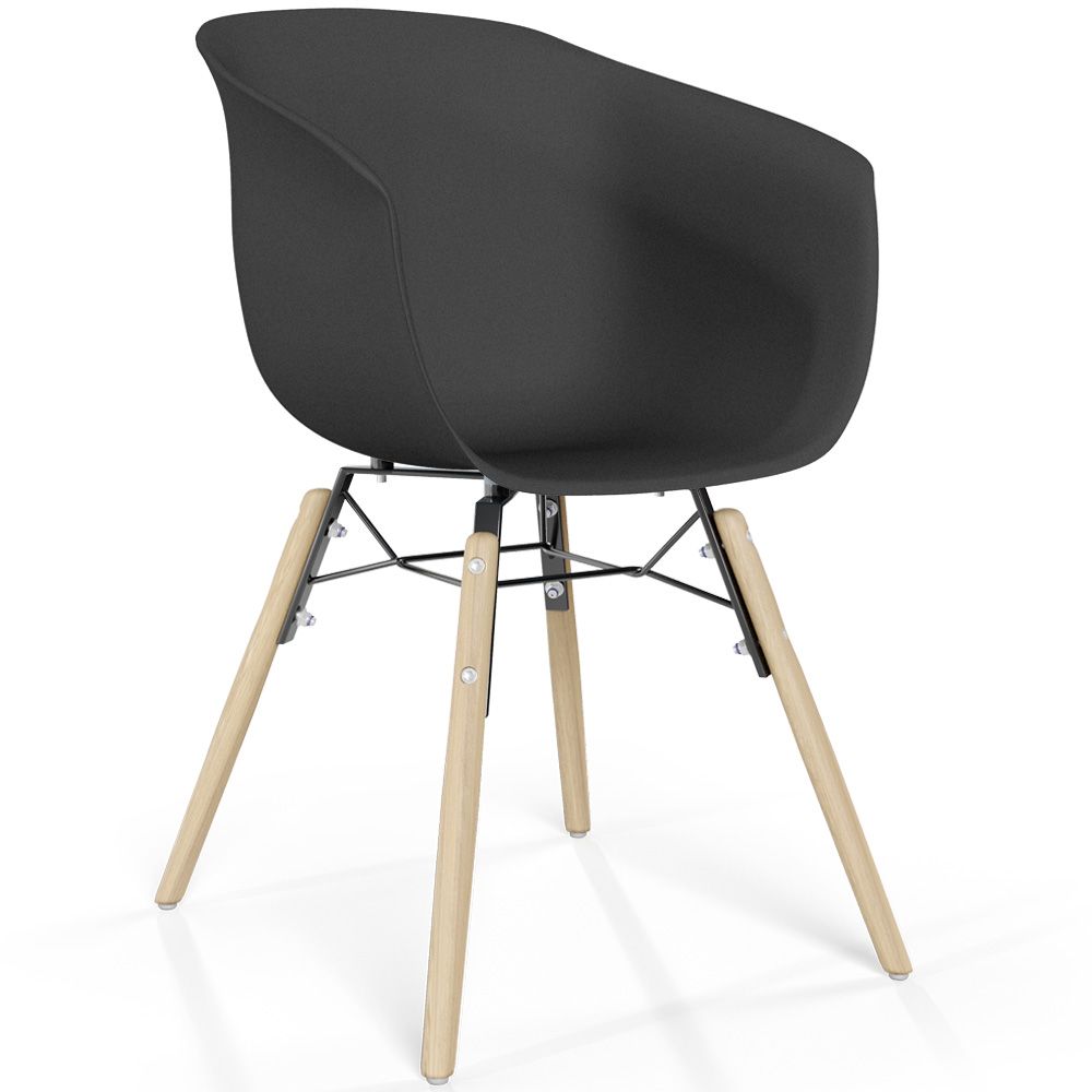 Eetkamerstoel - Scandinavisch Design - Natuurlijke Houten Poten - Polin image 8