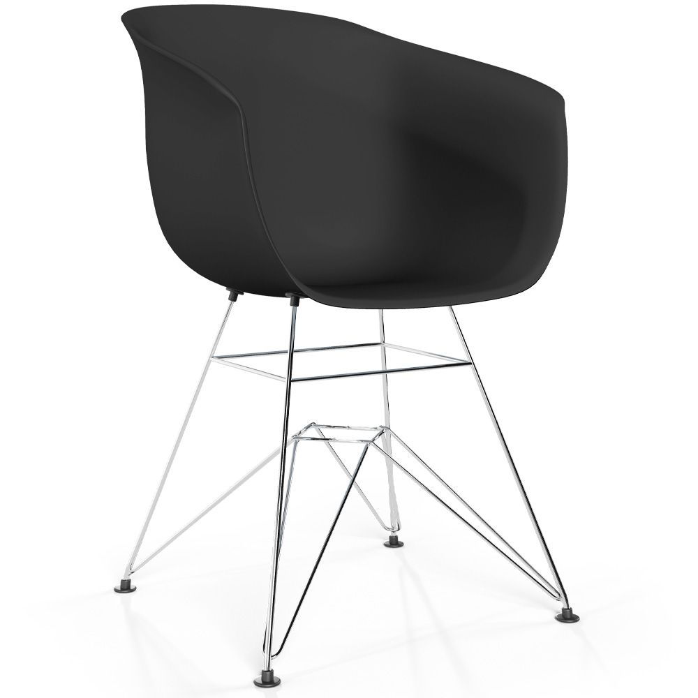 Eetkamerstoel - Scandinavisch Design - Verchroomde Poten - Polin image 8