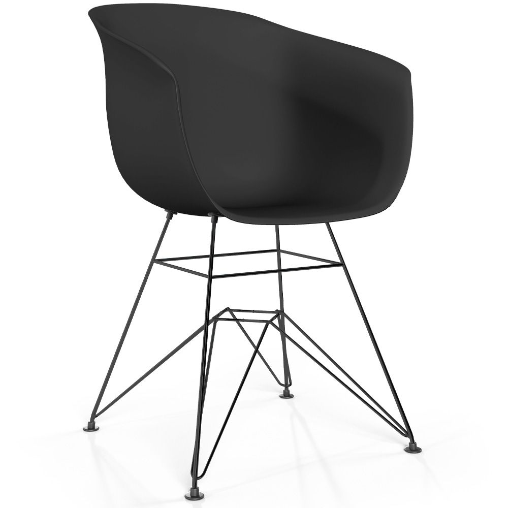 Eetkamerstoel - Scandinavisch Design - Zwarte Poten - Polin image 8
