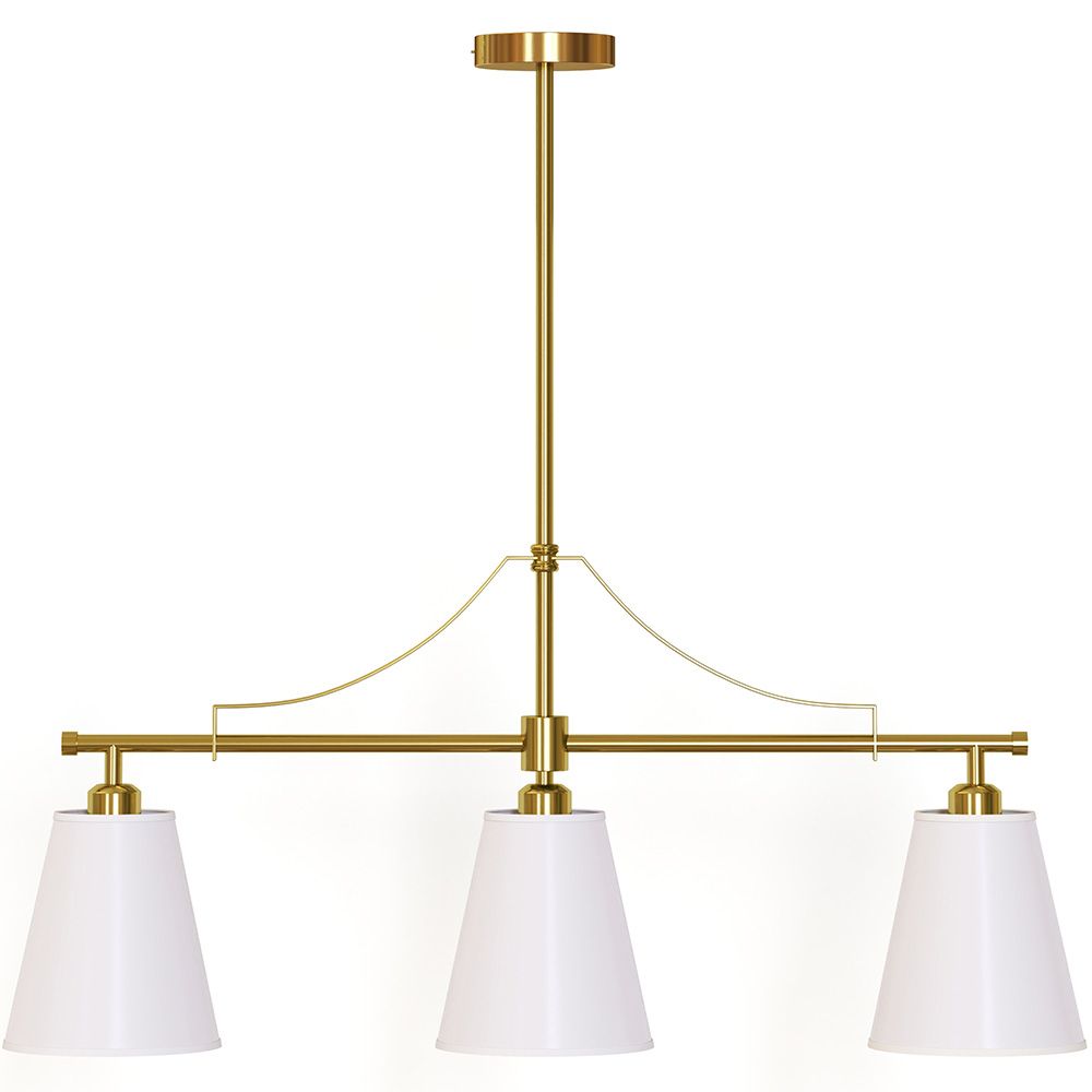 Hanglamp in Metaal Oudgoud met 3 Kappen - Bubles image 8