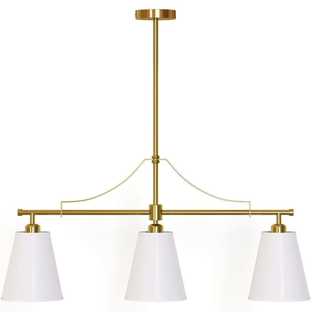 Hanglamp in Metaal Oudgoud met 3 Kappen - Bubles image 8
