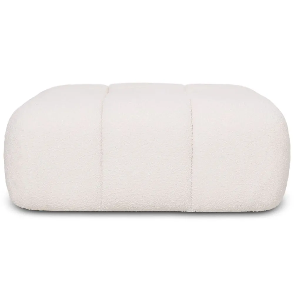 Modulaire Poef Bekleed Met Boucléstof - Modern Design – Combineerbaar Met Bianca Modulaire Sofa image 8