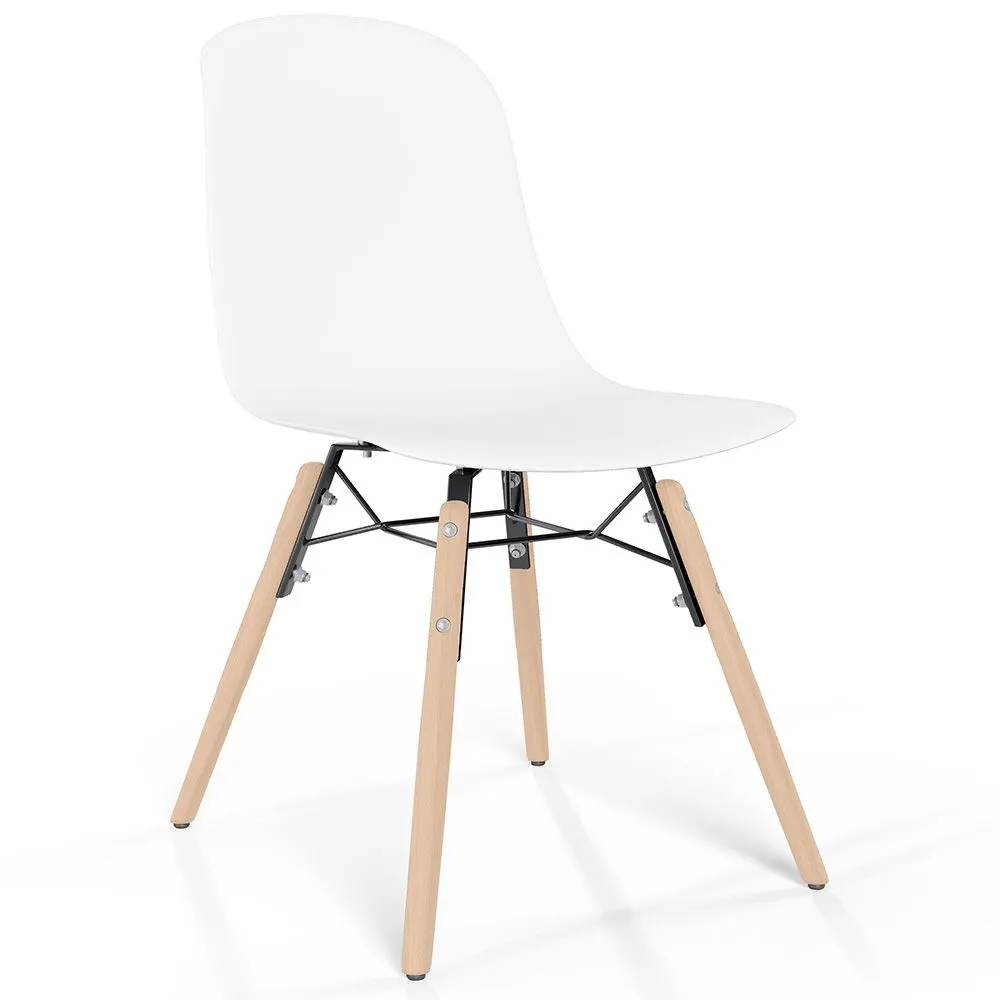 Eetkamerstoel met poten van natuurlijk hout – Moderne stijl en functionaliteit -Broly image 8