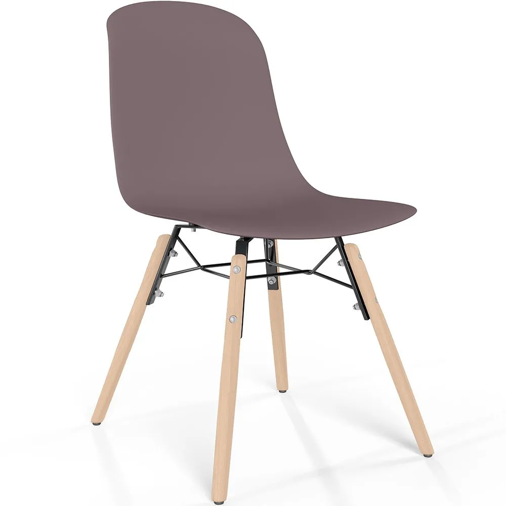 Eetkamerstoel met poten van natuurlijk hout – Moderne stijl en functionaliteit -Broly image 8