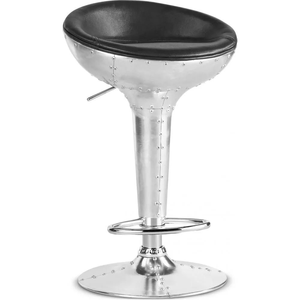 Metalen ronde kruk - Aviator stijl - 90 cm - Aviator image 8