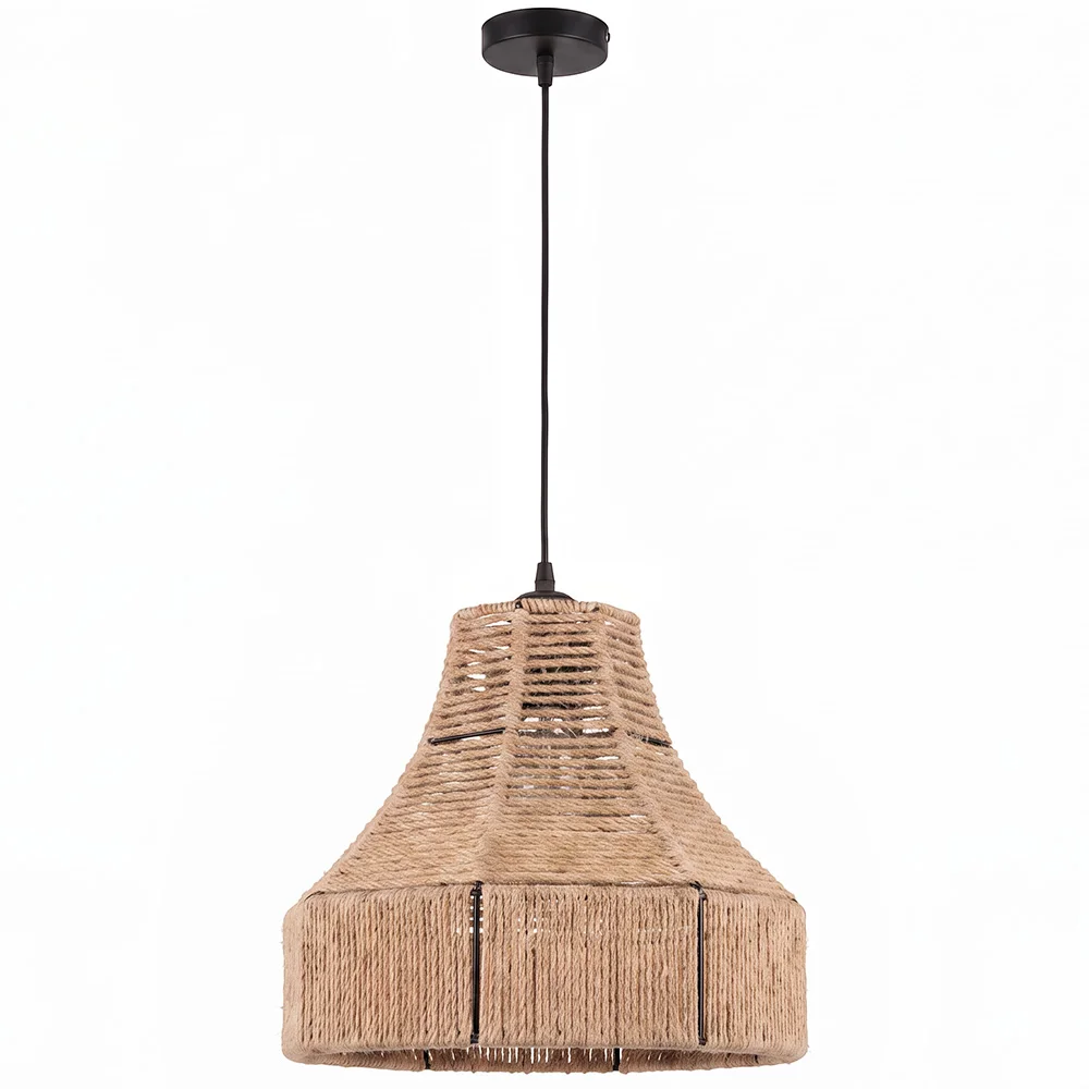 Hanglamp Natuurlijke Touw en Metaal – Boho Stijl – Handgemaakt Ontwerp – Lorena image 8