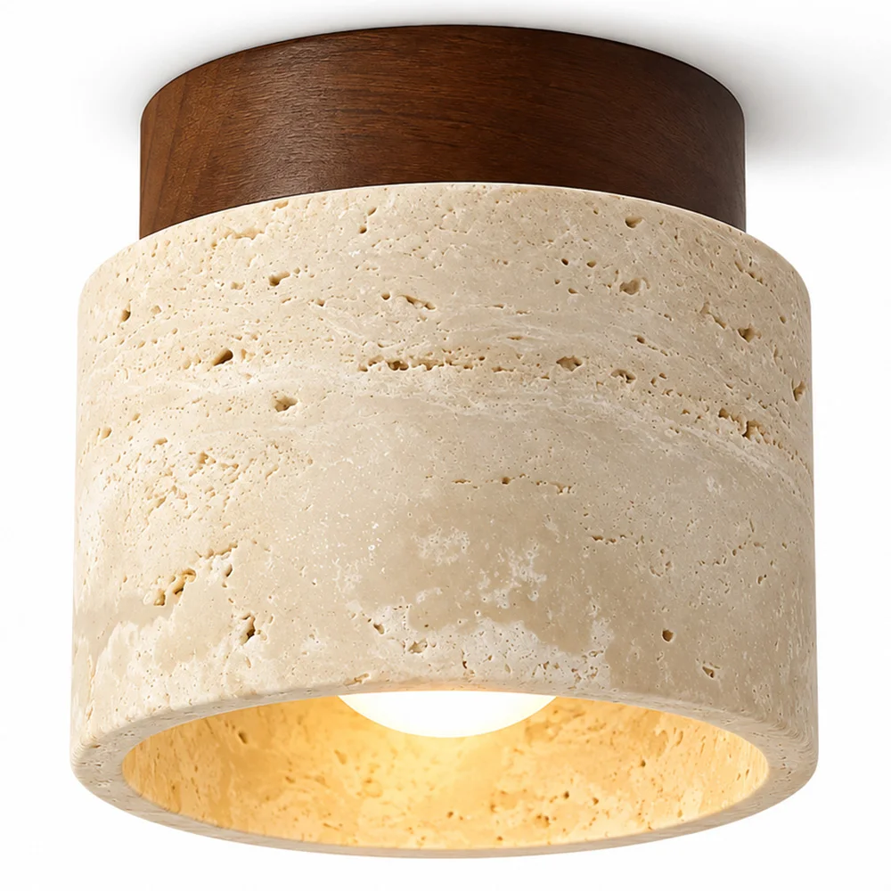Plafondlamp – Opbouw – Hout & Travertin – Léonie image 8
