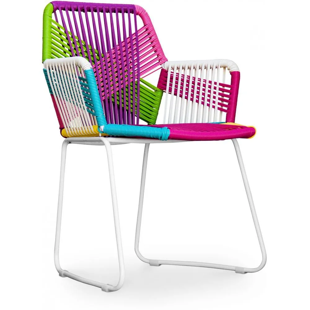 Buitenstoel met armleuningen - Tuinstoel - Multicolour - Frony image 8