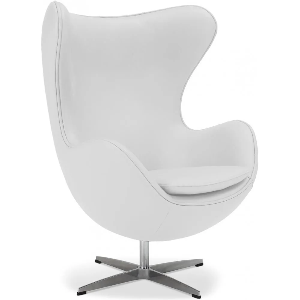 Fauteuil met armleuningen - Bekleed met lakleer - Egg Design - Brave - Eny image 8