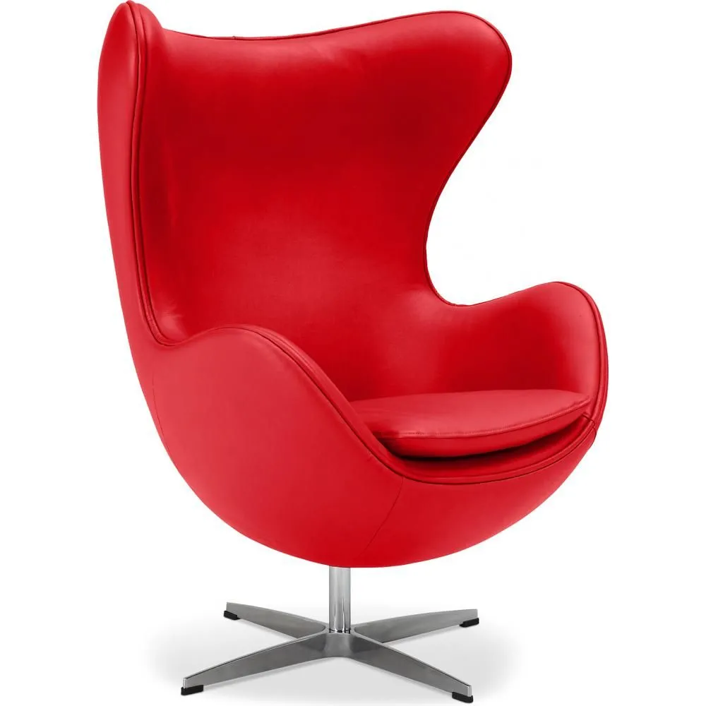 Fauteuil met armleuningen - Bekleed met lakleer - Egg Design - Brave - Eny image 8