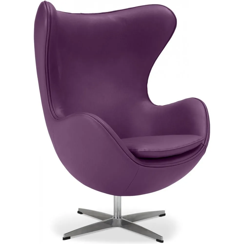 Fauteuil met armleuningen - Bekleed met lakleer - Egg Design - Brave - Eny image 8