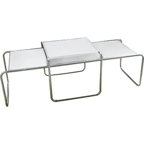Set van 2 Stapelbare Salontafels - Hout & Staal - Lacky image 8