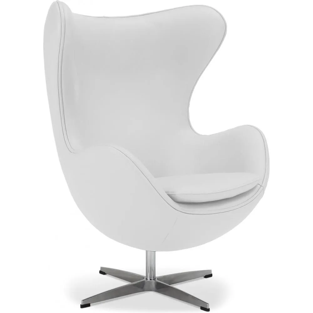 Fauteuil met armleggers - Leren bekleding - Egg Design - Brave - Eny image 8