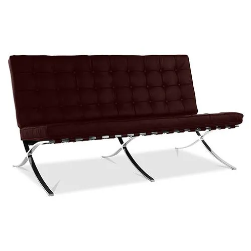 Leder Gestoffeerde Sofa - 2 zits - Stad image 8