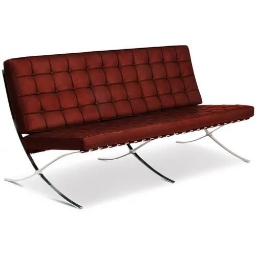 Leder Gestoffeerde Sofa - 3 zits - Stad image 8