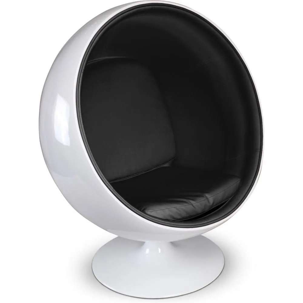 Ball Design Fauteuil - Gestoffeerd in Kunstleer - Batton image 8