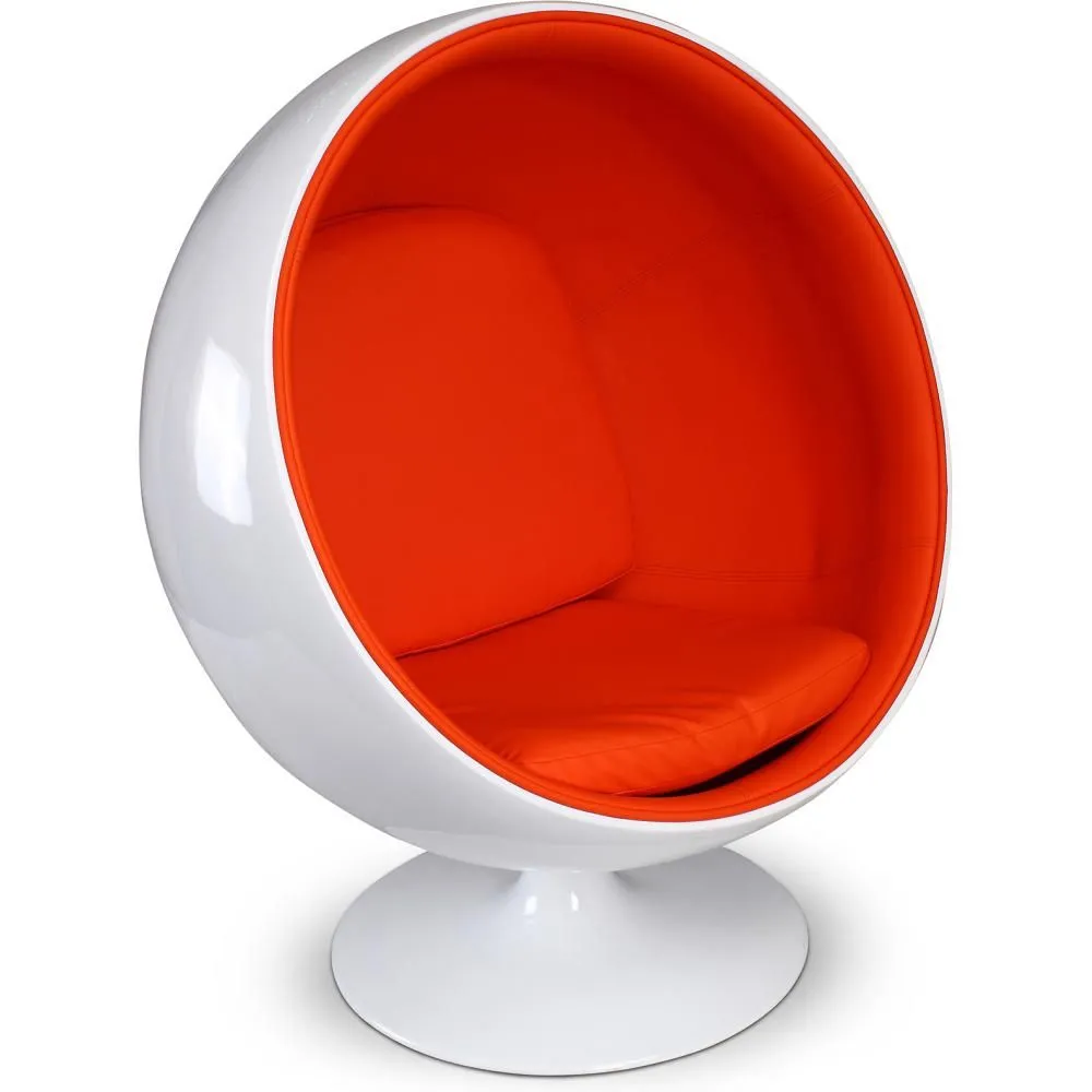 Ball Design Fauteuil - Gestoffeerd in Kunstleer - Batton image 8