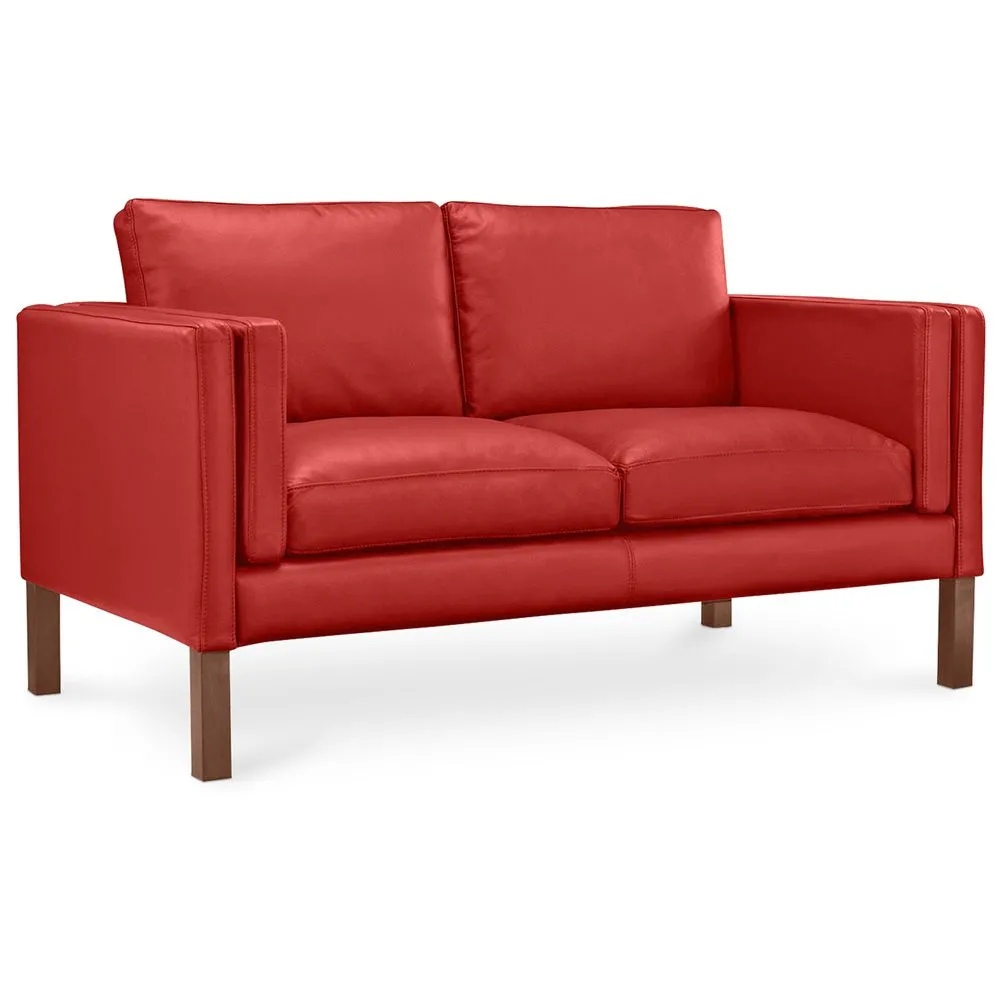 Lederen Gestoffeerde Sofa - 2 zits - Mordecai image 8
