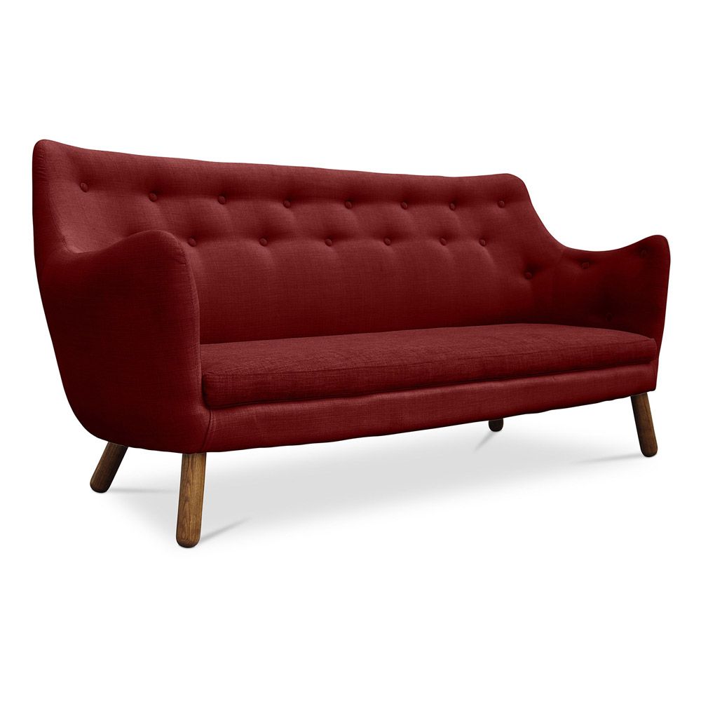 Linnen Gestoffeerde Sofa - Scandinavische Stijl - 3 zits - Poetes image 8