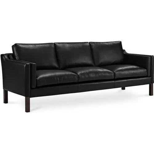 Sofa Gestoffeerd in Leder - 3 zits - Menache image 8