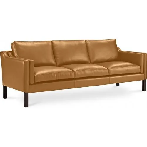 Sofa Gestoffeerd in Leder - 3 zits - Menache image 8