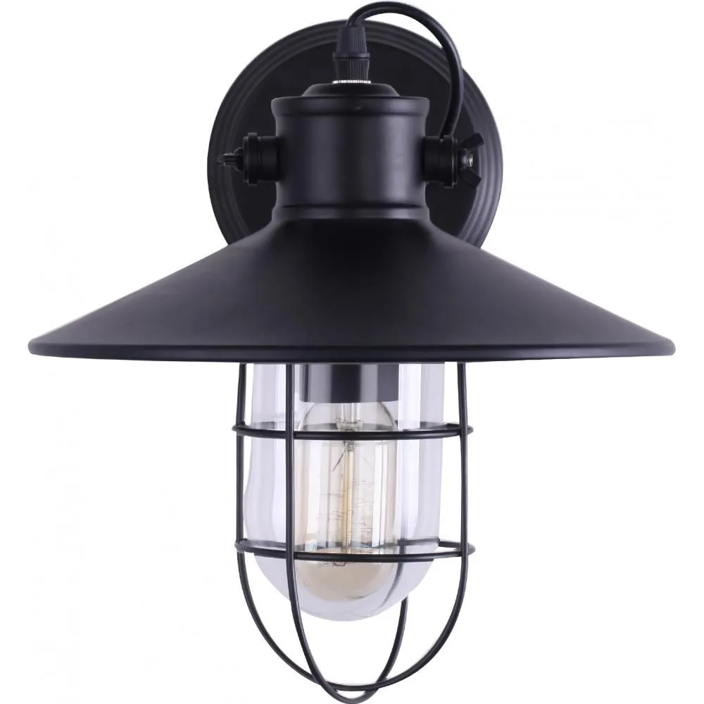 Zwarte Wandlamp - Vintage Design - Garn image 8