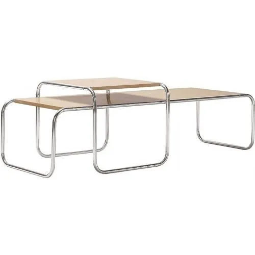 Set van 2 Salontafels - Hout & Metaal - Lacky image 8