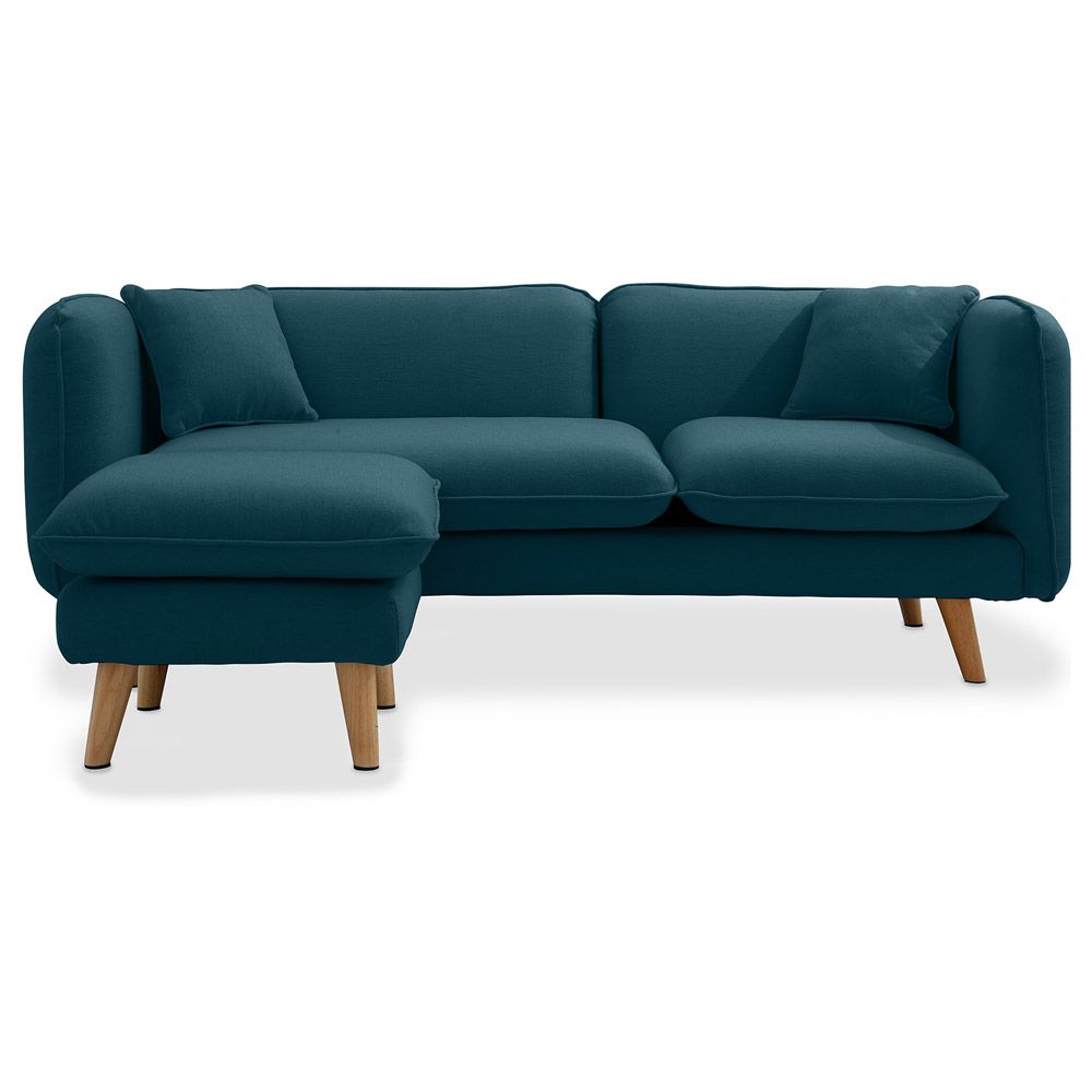 Linnen gestoffeerde chaise lounge - Scandinavische stijl - Vriga image 8