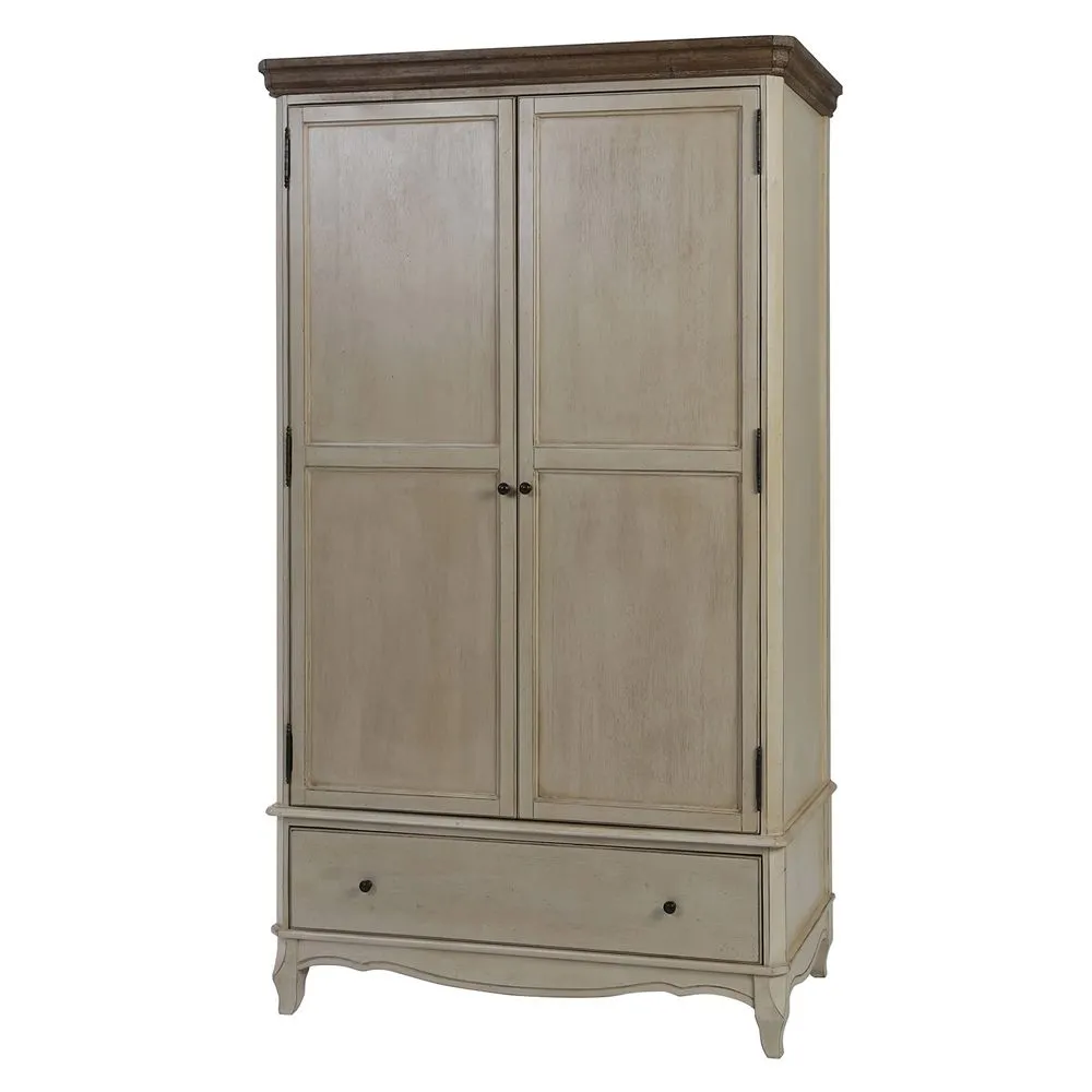 Country Chic Kledingkast - Gewaxed Hout image 8