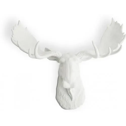 Muurdecoratie - Wit elandhoofd - Uka image 8