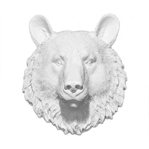 Wanddecoratie - Witte Berenkop - Uka image 8
