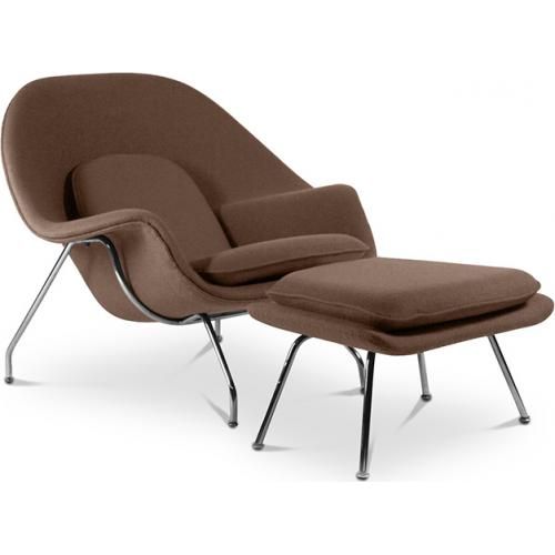 Design Fauteuil met Voetsteun - Gestoffeerd - Womb image 8