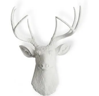 Wanddecoratie - Wit Elandenhoofd - Uka image 8