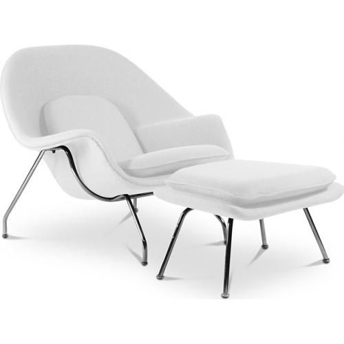 Design Fauteuil met Voetsteun - Gestoffeerd - Womb image 8