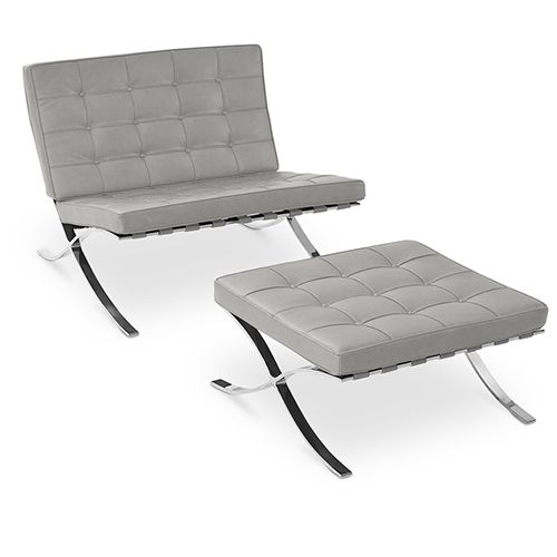 Design Fauteuil met Voetenbankje - Gestoffeerd in Kunstleer - Town image 8