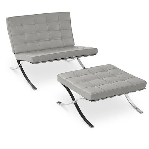 Design Fauteuil met Voetenbankje - Gestoffeerd in Kunstleer - Town image 8