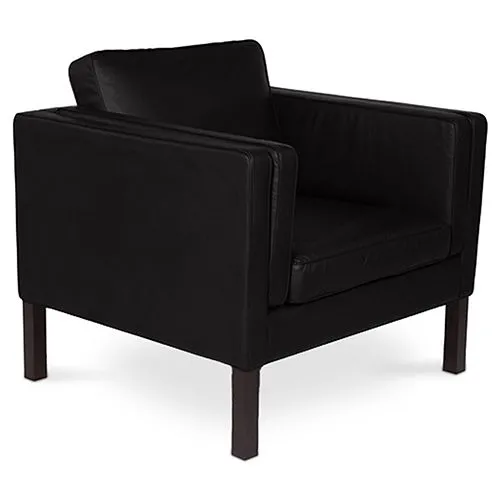 Fauteuil met armleuning - Gestoffeerd in kunstleer - Betzalel image 8