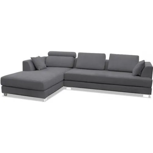 3-zits gestoffeerde chaise lounge - stoffen bekleding - Boretti image 8